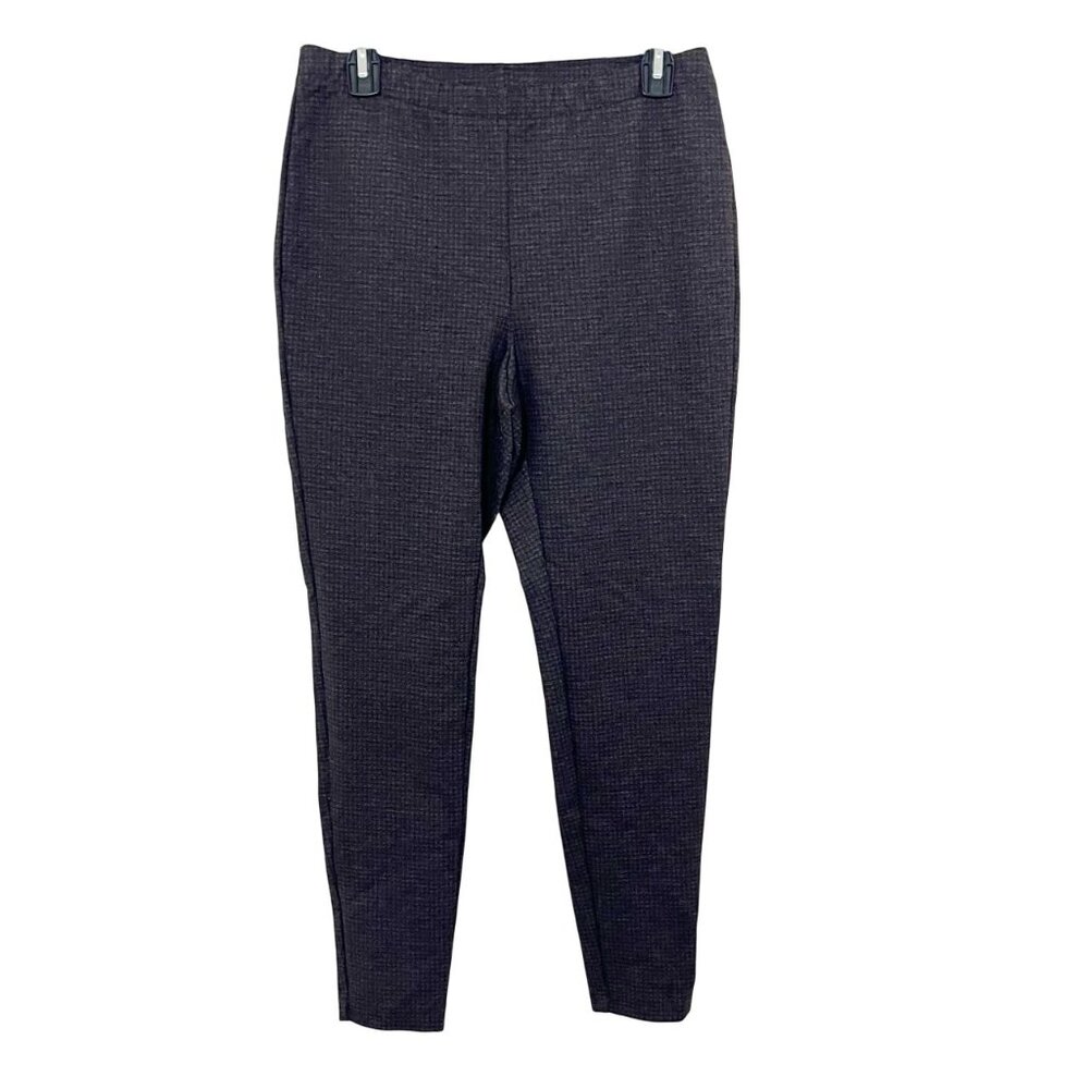 J. Jill Ponte Leggings Pull On Pants‎ Dark Houndstooth Business Casual - Medium